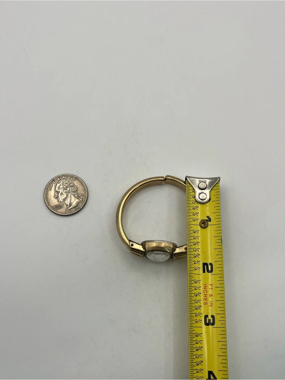 10k gold filled Gruen mechanical bangle bracelet style watch vintage NOT working